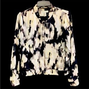 satin bomber jacket-small